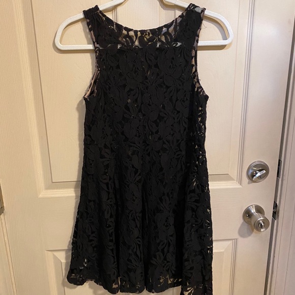 Free People black lace slip dress size small S - Picture 3 of 11